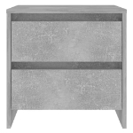 Comodino Grigio Cemento 45x34,5x44,5 cm in Truciolato