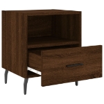 Comodino Rovere Marrone 40x35x47,5 cm in Legno Multistrato