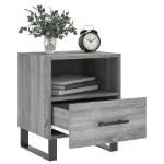 Comodini 2 pz Grigio Sonoma 40x35x47,5 cm in Legno Multistrato