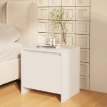 Comodini 2 pz Bianco Lucido 45x34x44,5 cm in Truciolato