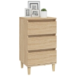 Comodino Rovere Sonoma 40x35x70 cm in Legno Multistrato