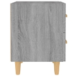 Comodini 2 pz Grigio Sonoma 40x35x47,5 cm