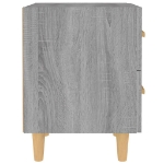 Comodini 2 pz Grigio Sonoma 40x35x47,5 cm