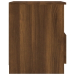 Comodino Rovere Marrone 40x40x50 cm in Legno Multistrato