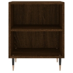 Comodino Rovere Marrone 40x30x50 cm in Legno Multistrato