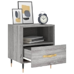 Comodini 2 pz Grigio Sonoma 40x35x47,5 cm in Legno Multistrato