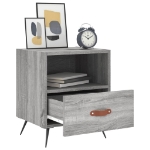 Comodini 2 pz Grigio Sonoma 40x35x47,5 cm in Legno Multistrato