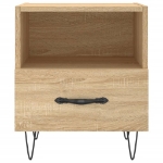 Comodino Rovere Sonoma 40x35x47,5 cm in Legno Multistrato