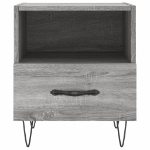 Comodino Grigio Sonoma 40x35x47,5 cm in Legno Multistrato