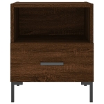 Comodino Rovere Marrone 40x35x47,5 cm in Legno Multistrato