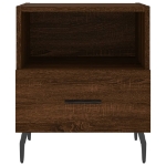 Comodino Rovere Marrone 40x35x47,5 cm in Legno Multistrato
