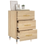 Comodino Rovere Sonoma 40x40x66 cm in Legno Multistrato