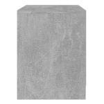 Comodino Grigio Cemento 45x34,5x44,5 cm in Truciolato
