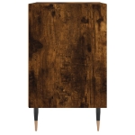 Comodino Rovere Fumo 40x30x50 cm in Legno Multistrato