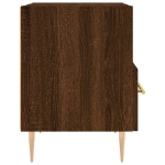 Comodino Rovere Marrone 40x35x47,5 cm in Legno Multistrato