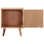 Comodino 40x30x50 cm in Legno Massello di Acacia