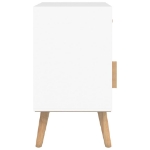 Comodino Bianco 40x30x55 cm in Legno Multistrato