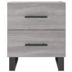 Comodino Grigio Sonoma 40x35x47,5 cm in Legno Multistrato