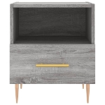 Comodini 2 pz Grigio Sonoma 40x35x47,5 cm in Legno Multistrato