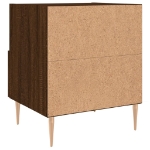Comodino Rovere Marrone 40x35x47,5 cm in Legno Multistrato