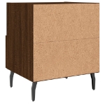 Comodino Rovere Marrone 40x35x47,5 cm in Legno Multistrato