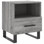 Comodini 2 pz Grigio Sonoma 40x35x47,5 cm in Legno Multistrato