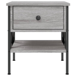 Comodini 2 pz Grigio Sonoma 40x42x45 cm in Legno Multistrato