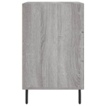 Comodino Grigio Sonoma 40x40x66 cm in Legno Multistrato