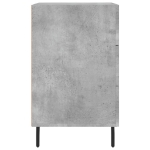 Comodino Grigio Cemento 40x40x66 cm in Legno Multistrato