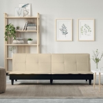 Divano Letto Crema in Tessuto