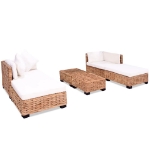 Set Divano 16 pz in Rattan Naturale