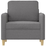 Poltrona Grigio Chiaro 60 cm in Tessuto