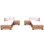 Set Divano 16 pz in Rattan Naturale