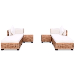 Set Divano 16 pz in Rattan Naturale