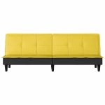 Divano Letto Giallo Chiaro in Tessuto