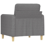 Poltrona Grigio Chiaro 60 cm in Tessuto