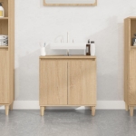 Mobile Lavabo Rovere Sonoma 58x33x60 cm in Legno Multistrato