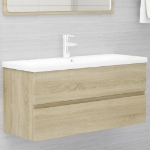 Mobile Bagno con Lavabo Integrato Rovere Sonoma in Truciolato