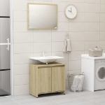 Set Mobili da Bagno Rovere Sonoma in Truciolato