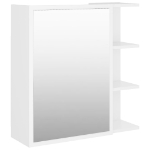Armadietto a Specchio Bianco 62,5x20,5x64 cm Legno Multistrato