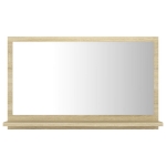Specchio da Bagno Rovere Sonoma 60x10,5x37 cm in Truciolato