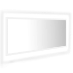 Specchio da Bagno con LED Bianco 100x8,5x37 cm in Acrilico