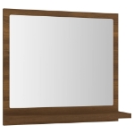 Specchio da Bagno Rovere Marrone 40x10,5x37cm Legno Multistrato