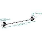 RIDDER Portasciugamano 55,5x7x6,5 cm Cromato 12120000