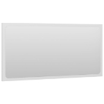 Specchio da Bagno Bianco Lucido 80x1,5x37 cm in Truciolato
