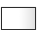 Specchio da Bagno a LED Grigio 60x8,5x37 cm in Acrilico
