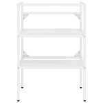 Struttura per Lavabo da Bagno Bianca 59x38x83 cm in Ferro