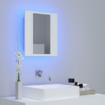 Specchio da Bagno con LED Bianco 40x12x45 cm in Acrilico
