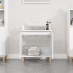 Mobile Lavabo Bianco 58x33x60 cm in Legno Multistrato