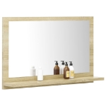 Specchio da Bagno Rovere Sonoma 60x10,5x37 cm in Truciolato